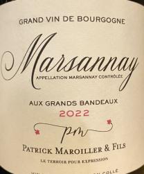 Patrick Maroiller - Marsannay Rouge Grands Bandeaux 2022 (750ml) (750ml)