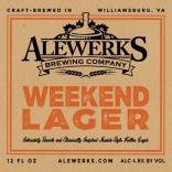 Alewerks Brewing - Weekend Lager 0