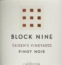 Block Nine - Pinot Noir California Caiden's Vyd 2022 (750ml) (750ml)