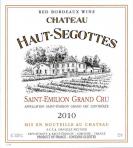 Ch Haut Segottes - Saint Emilion Grand Cru 2020