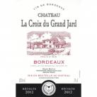 Ch La Croix Du Grand Jard - Bordeaux 2020 (750)