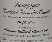 Dom Billard - Haut Cotes De Beaune Blanc La Justice 2021 (750ml) (750ml)
