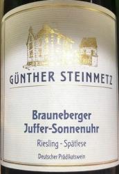 Gunther Steinmetz - Riesling Brauneberger Juffer-Sonnenuhr Spat 2020 (750ml) (750ml)